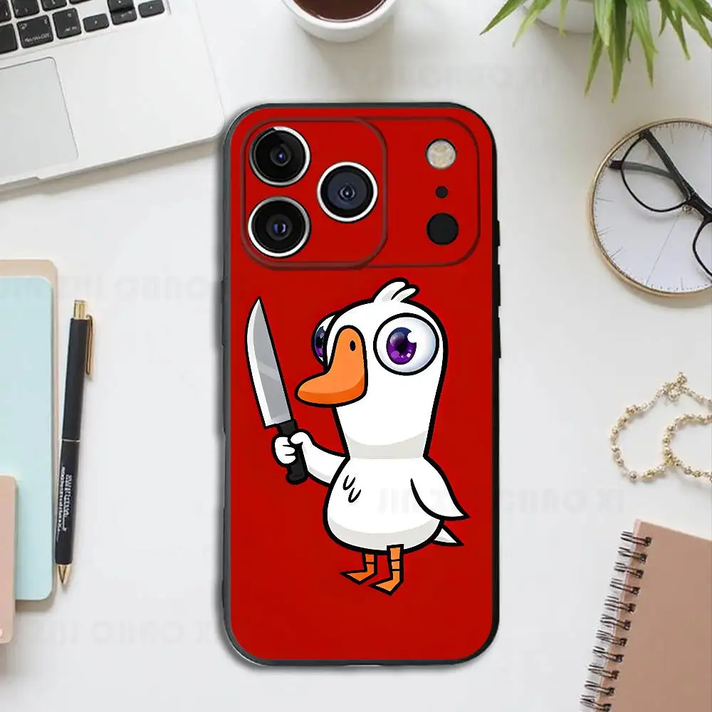 Фото Мягкий силиконовый чехол G-Goosee D-Duck Kill для iPhone 17 16 15 14 13 12 11 Pro Max Plus X XR SE №4