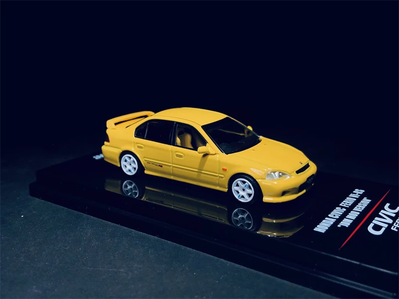 INNO 1/64 HONDA CIVIC FERIO Vi RS PHOENIX YELLOW JDM мод версия литой модели автомобилей Ограниченная