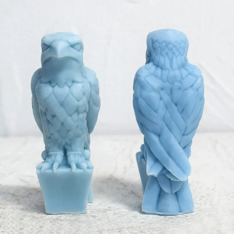 3D скульптура орла свеча силиконовая форма резная животного восковые формы