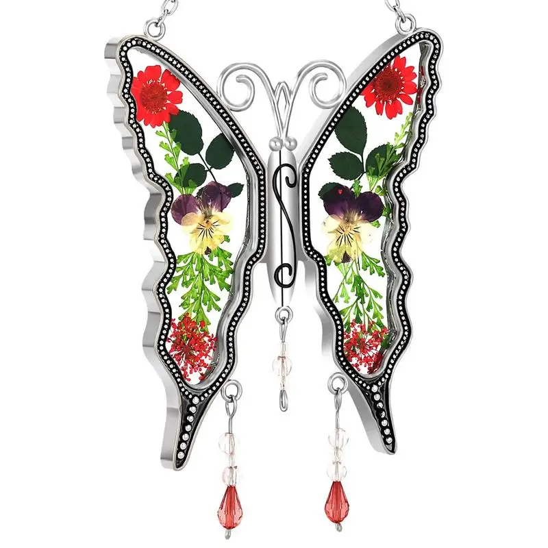 

Butterflies Rainbow Maker Pendant Rainbow Maker Sun Catchers Ornament Wear-resistant Acrylic Butterfly Ornament For Home Bedroom