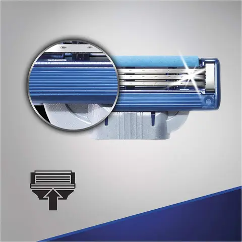 Gillette Mach3 Turbo Лезвия для бритья 4/6 шт