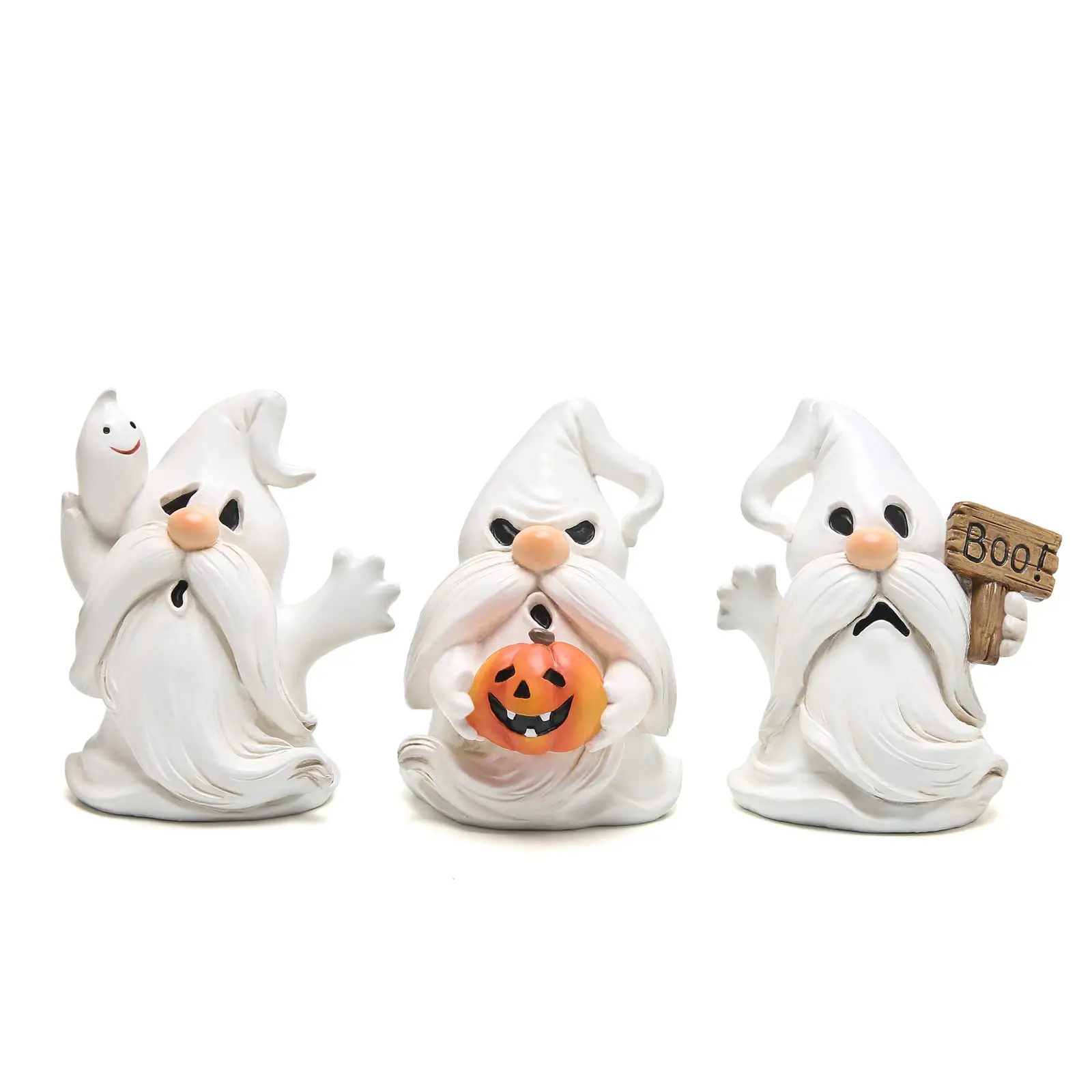 

Украшение на Хэллоуин, белая смола, призрак, искусственный дом с привидениями, украшение для вечевечерние НКИ на Хэллоуин, подарок