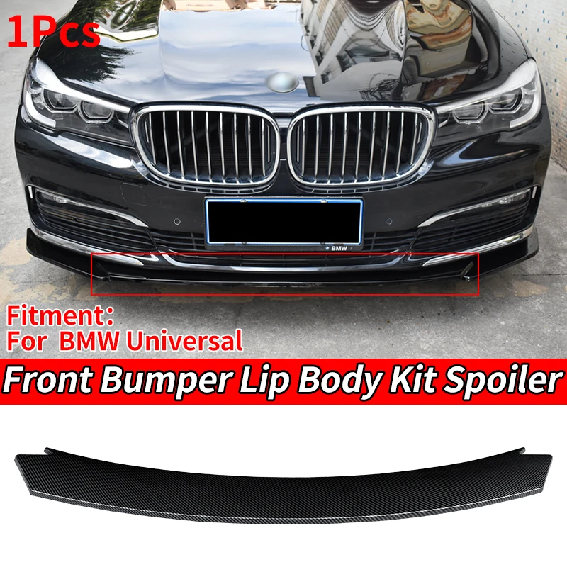Car Universal Front Bumper Splitter Lip Body Kit Spoiler Accessories For BMW Series F20 F21 F30 F35 E90 E91 E92 E93 G30 G38 X1 2