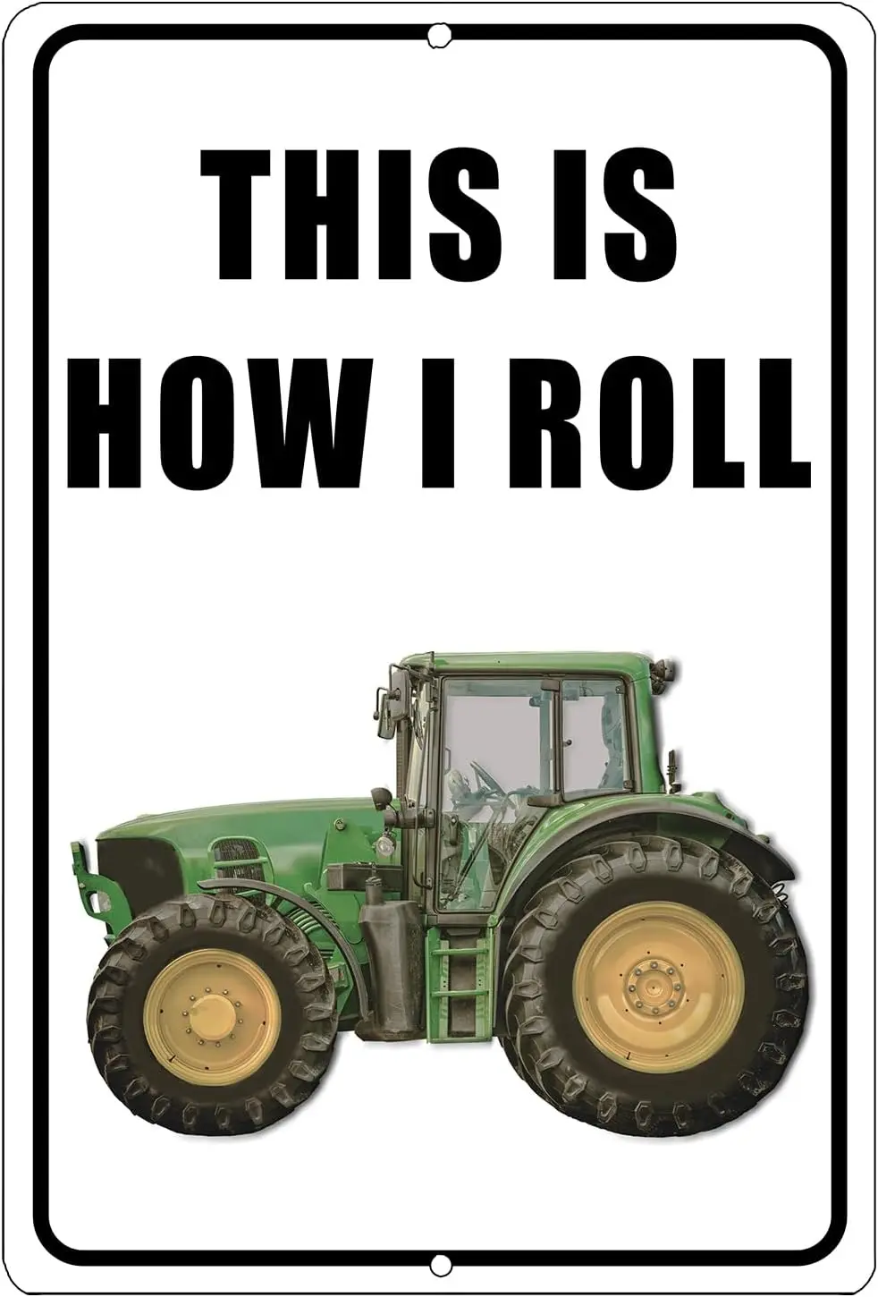 Funny Ths s How Roll Trctor Frm Rncher Srcstc Metl Tn Sgn Wll Декор Mn Cve Br Offce Grge Shop Домашний декор Комнаты