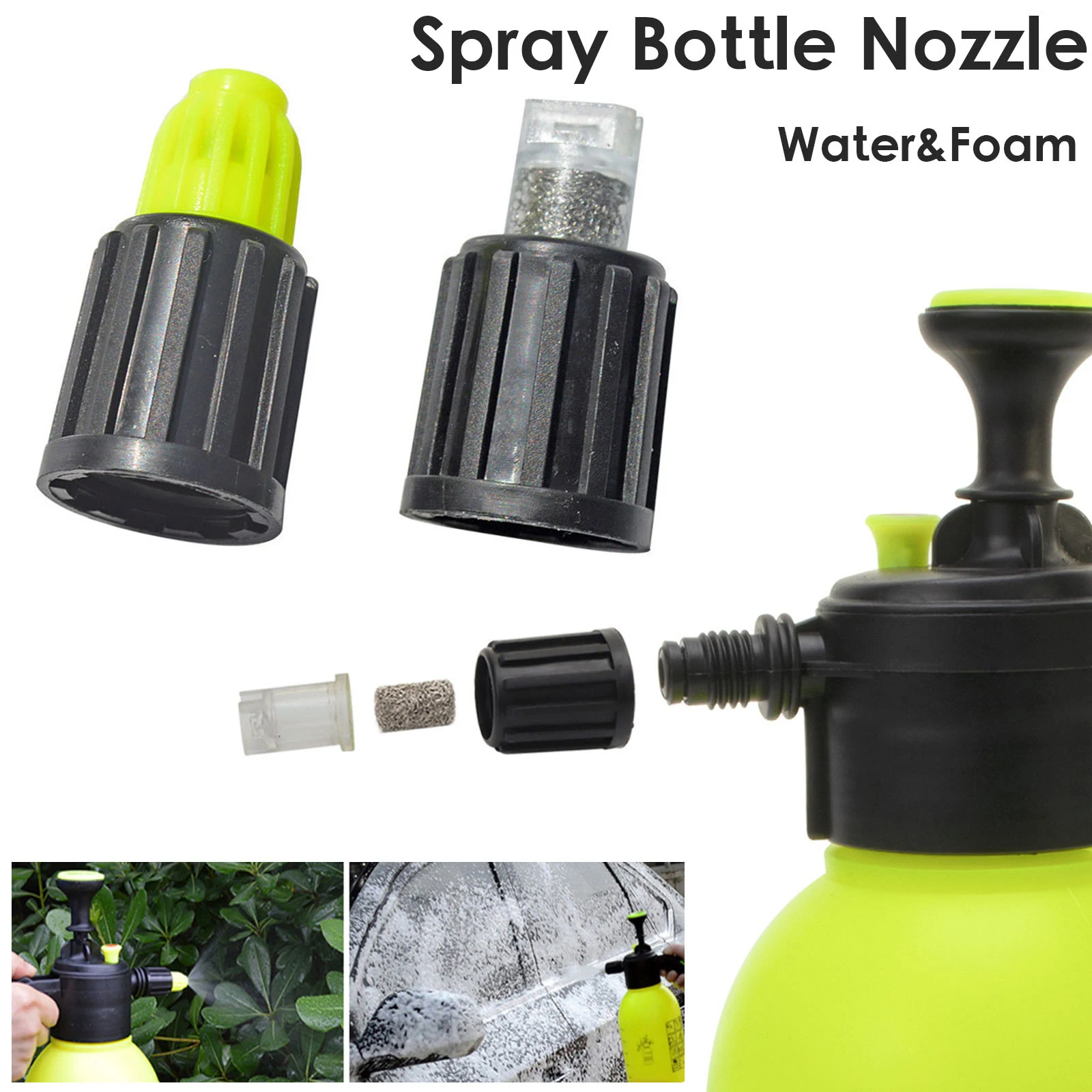 

Foam Nozzle Hand Operated Pump Foam Sprayer Hand Pressurized Foam Water Sprayer Manual Snow Foam Lance Nozzle Car Wash
