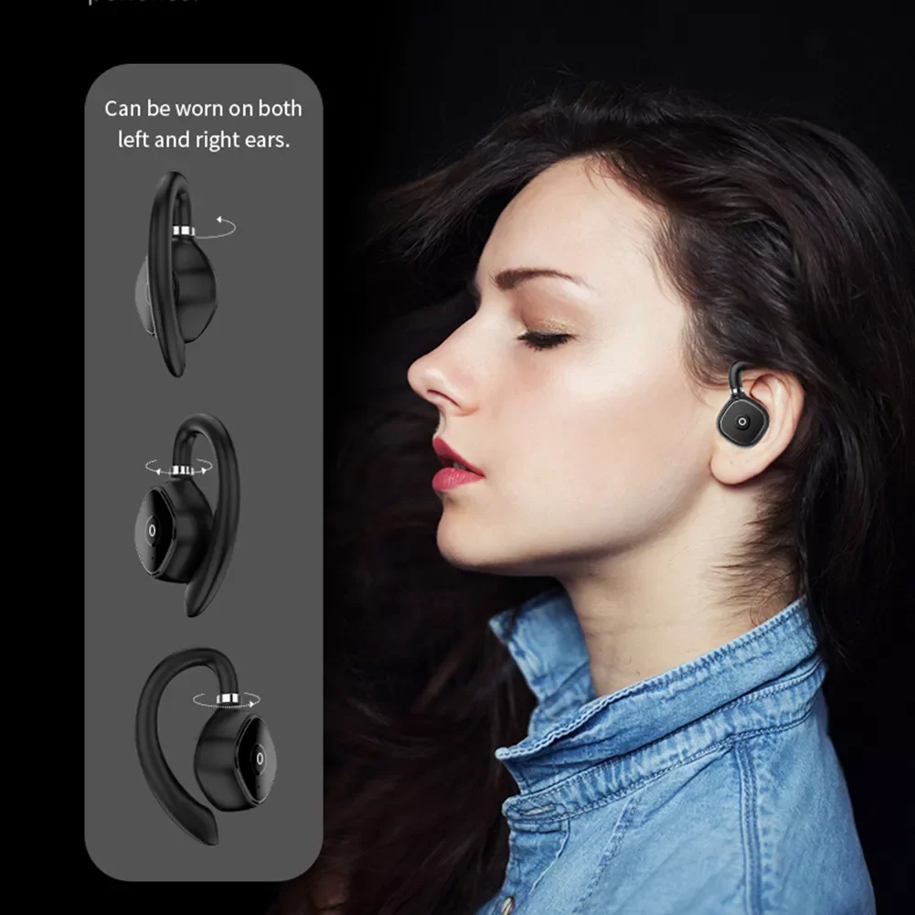 

NEW Bluetooth 5.3 Earphones Wireless Sport Running Headphones HiFi Stereo Bass Open Ear TWS Earbuds Noise Cancelling Gaming Head