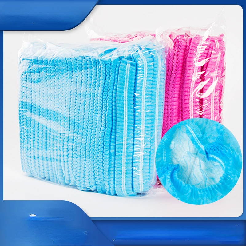 

100pcs Disposable Microblading Non Woven Fabric Permanent Makeup Hair Net Caps Sterile Hat For Eyebrow Tattooing Catering Hat