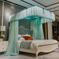 couple princess bed mosquito net hammock raised bed yurt foldable mosquito net fabric meter mosquitero para cama bedroom item