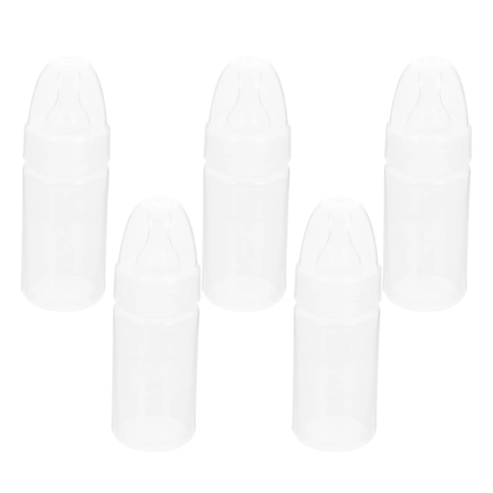 

5 Pcs Disposable Feeding Bottle Food Grade Baby Bottles Portable Milk Powder Feeders Outdoor Polypropylene Pp Clear Scale