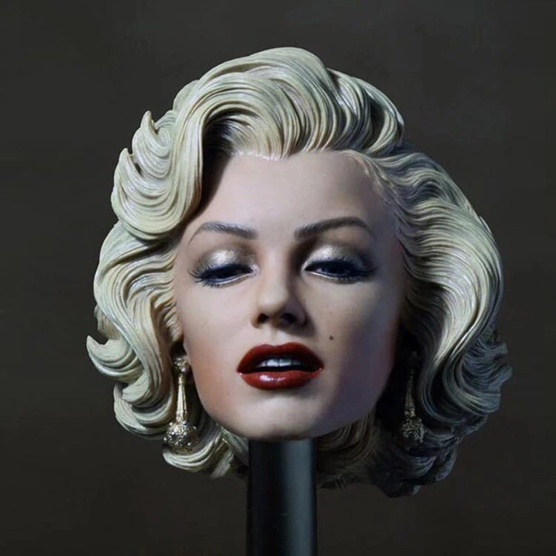 

1/6 Scale Curls Head Sculpt Female Love beauty Marilyn Monroe Female Head Carving Headplay For 12" Woman Action Figure