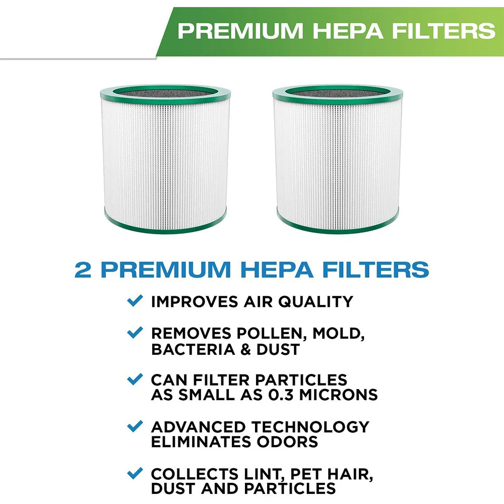 Фильтр HEPA для Dyson TP00/TP02/TP03/AM11 сменный башенный очиститель Pure Cool Link 2 упаковки