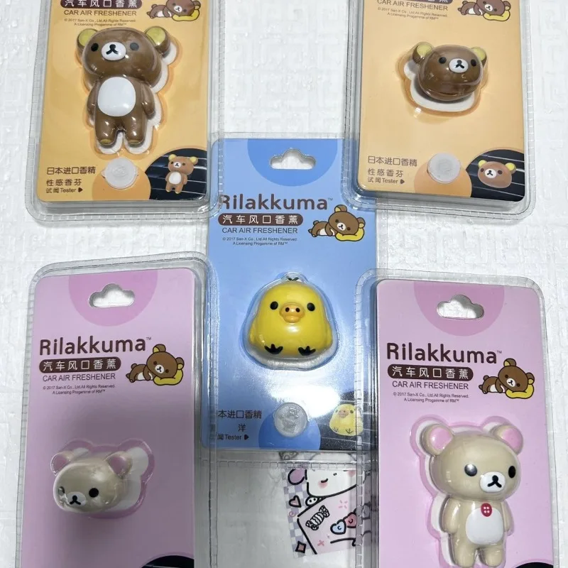 Фото Милые и стильные 3D-украшения для автомобиля Rilakkuma, ароматизаторы для салона автомобиля. №1