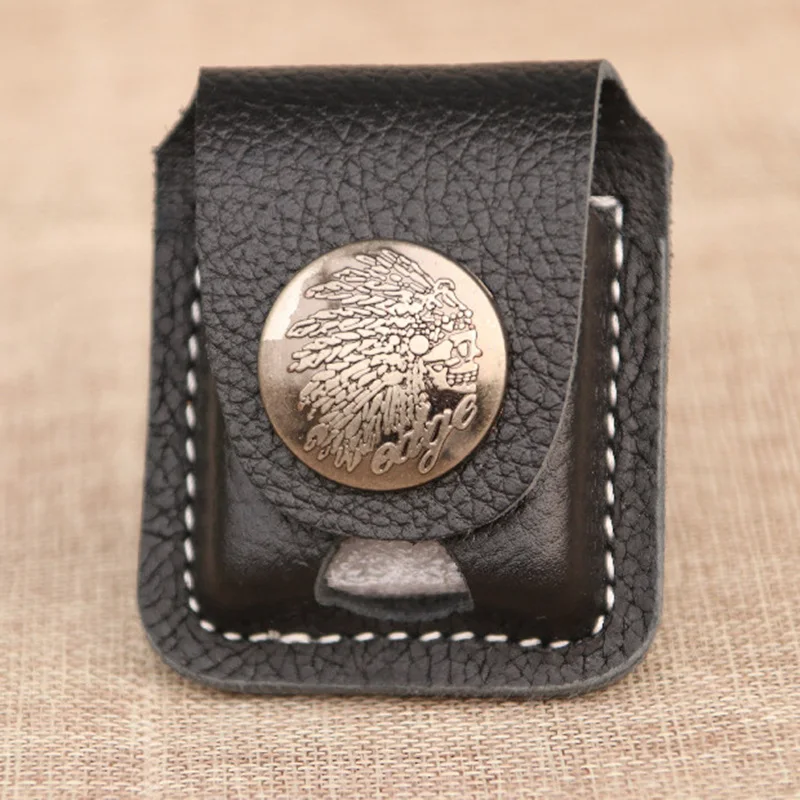 Чехол для зажигалки из натуральной кожи защитный рукав воловьей кобура хранения