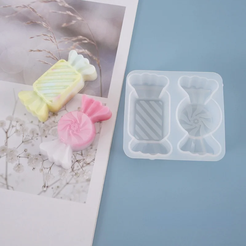 

Sugar Candy Shaped Silicone Resin Mold Sweet Candy UV Resin Molds For DIY Handcraft Jewelry Making Moulds Tools