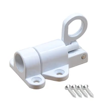 spring loaded window door bolt gate security pull ring spring bounce door bolt automatic latch bolt gate lock hook self closing
