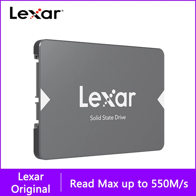 

Lexar SSD LNS100 128GB 256GB 512GB 1TB 2TB Internal Solid State Disk HD Hard Drive SATA 3 2.5 HDD for Notebook Laptop Desktop PC