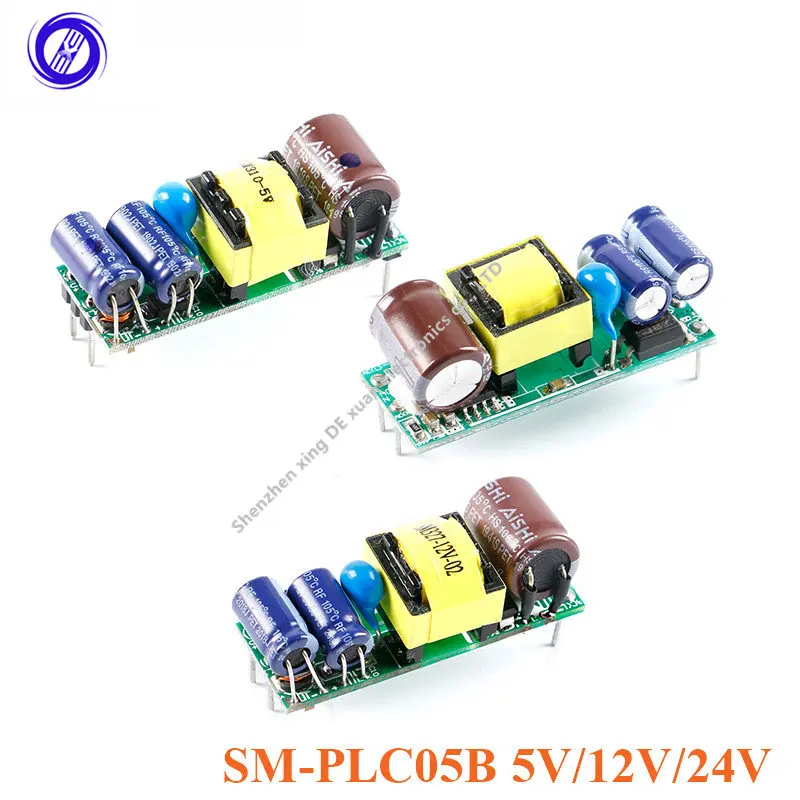 

PLC05B переменный и постоянный ток 5 В, 12 В, 24 В, 5 Вт, переключатель модуля импульсного источника питания, элемент питания, изолированный переключатель, плата питания, модуль IOT