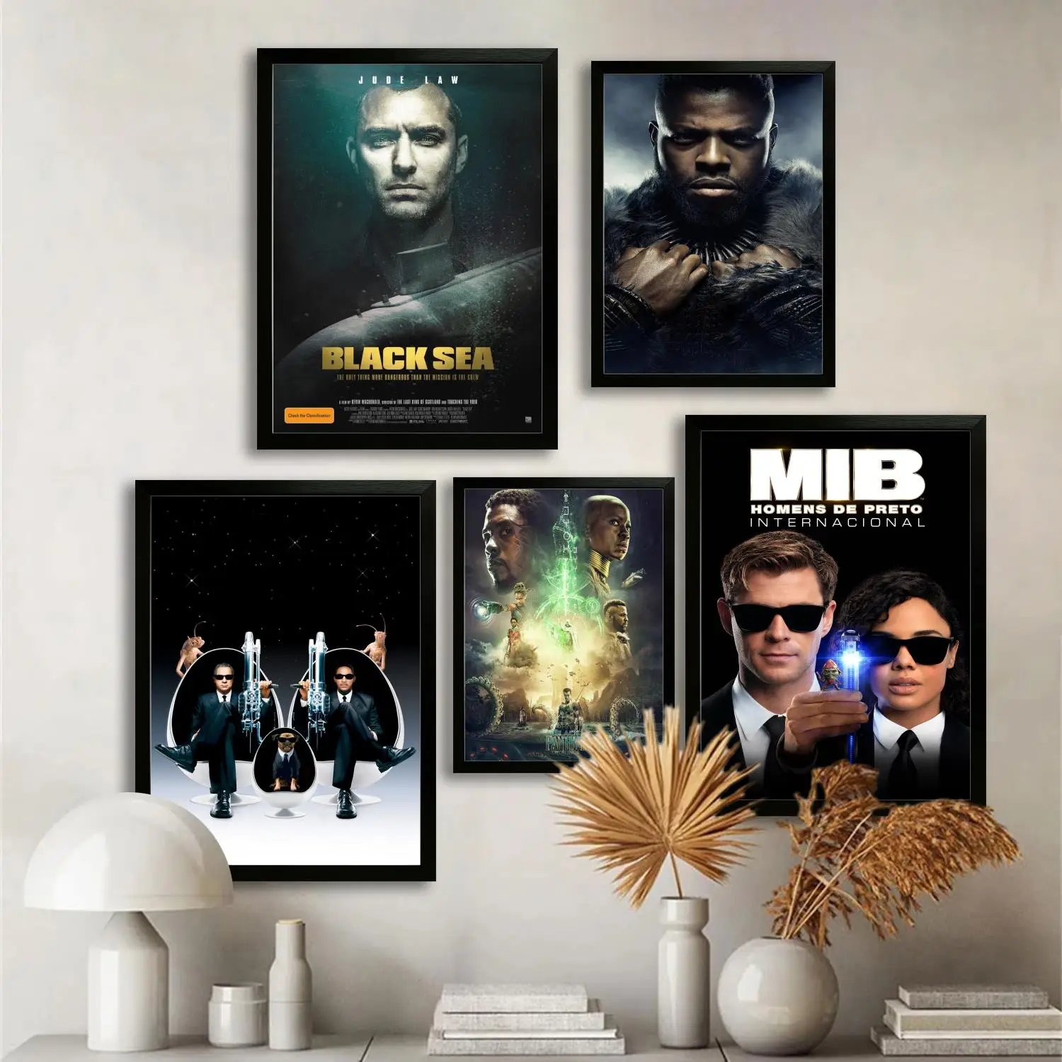 Черный ТВ Драма Холст Художественный Плакат Настенное Искусство Картина Печать