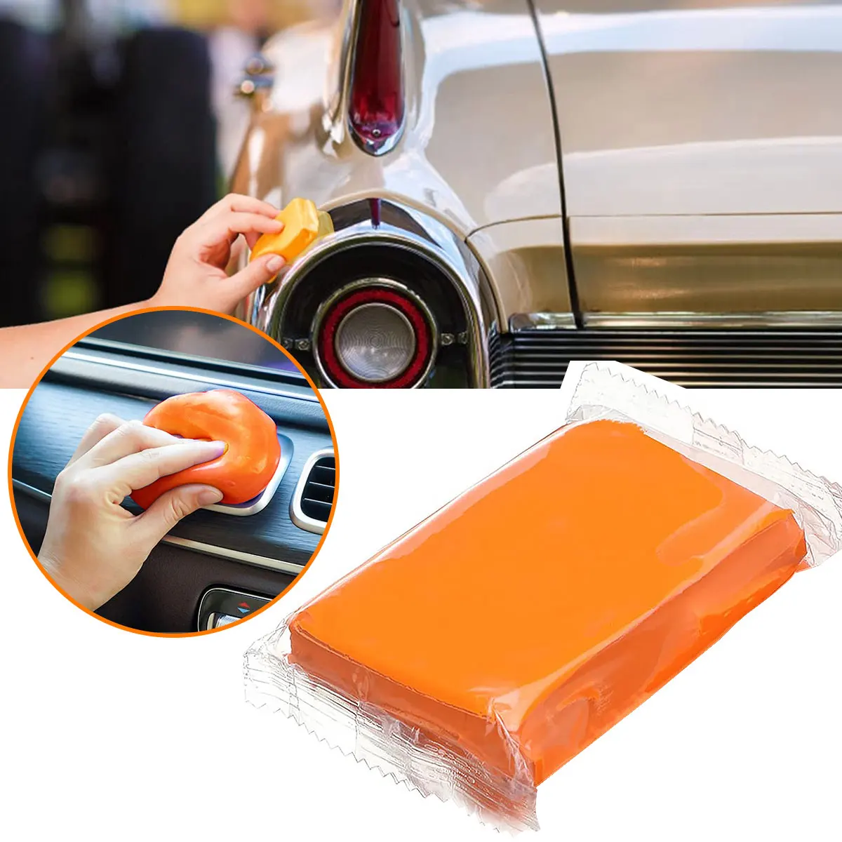 

new Car Clay Bar 100g Reusable Auto Detailing Magic Clay Bar Cleaner Cuttable Car Magic Clay Cleaner for Polishing Washing
