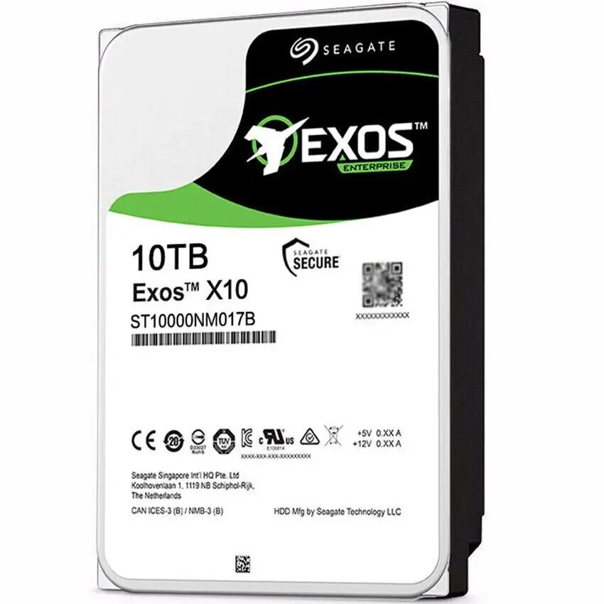 

Для Seagate ST10000NM017B Exos 7E10 10 ТБ 7200 об/мин SATA 6 Гб/с 3,5 "Enterprise HDD
