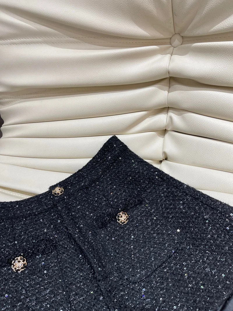 Шорты Lingzhiwusis женские с завышенной талией блестящие короткие штаны в французском