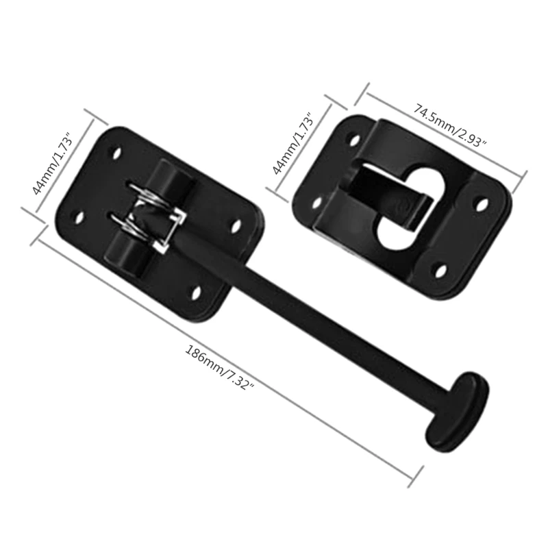 Т-образный дверной крючок сменный пластиковый защелка для входной двери Прямая
