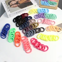 color basic rubber band hair ring fashion seamless towel ring simple childrens hair clips accessories for girls wholesale