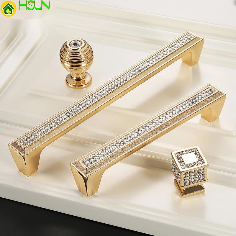 Современная дверь шкафа из цинкового сплава KTV Золотая маленькая ручка