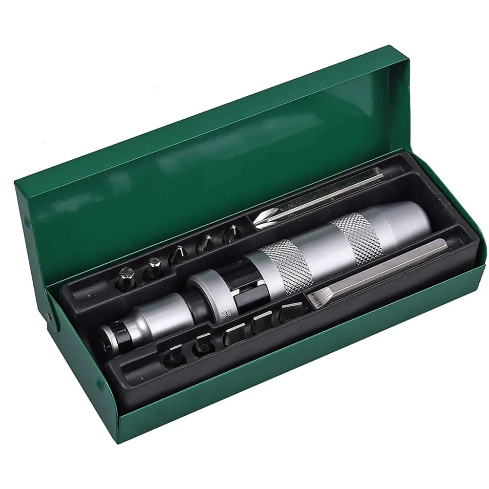 

Set Screw Socket Driver Hammer Tool Impact Screwdriver Screw Kit Slotted Bits Chrome-vanadium Alloy Steel Crossed Bit