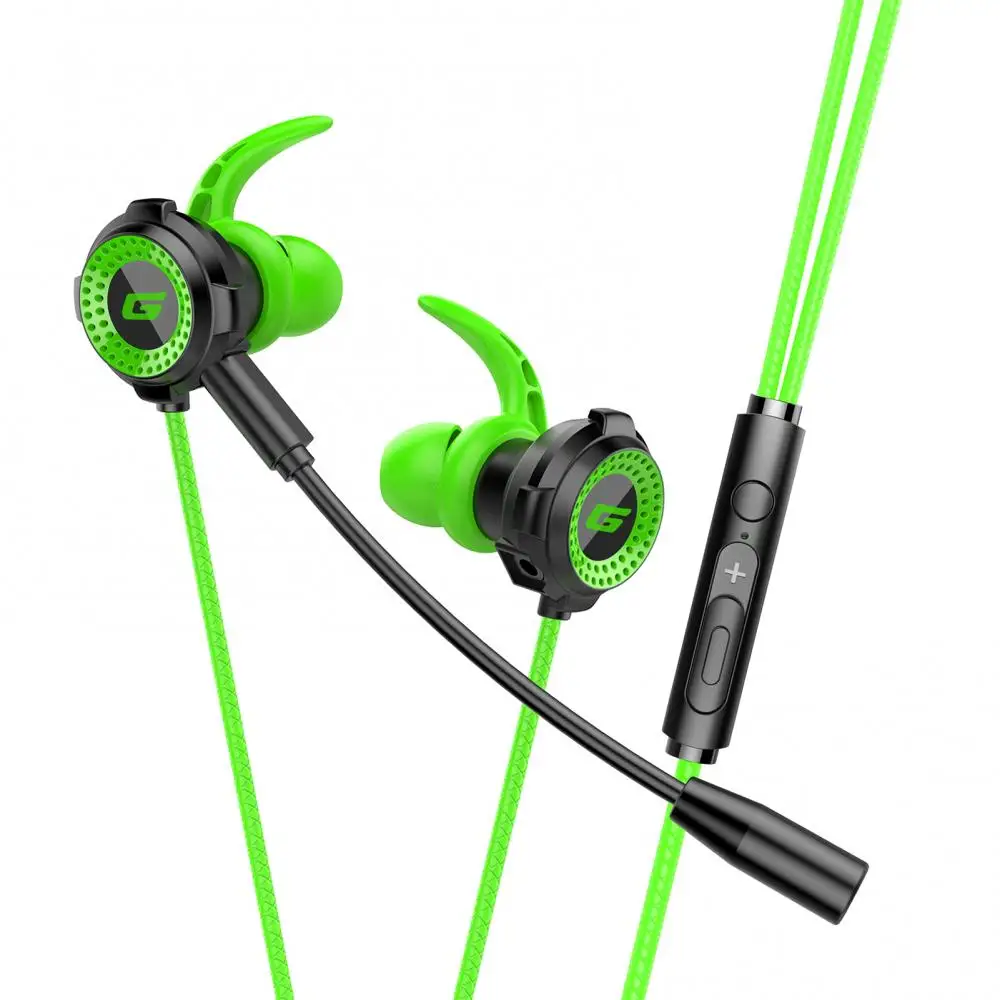 

G11-A Universal 3.5mm Wired In-Ear Gaming Earphones With Microphone Headphone Ear Hook Earphone For Phones/PC
