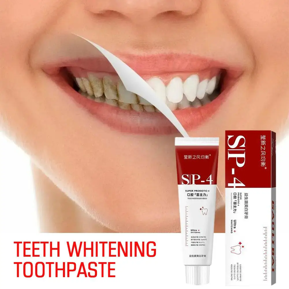 

New Whitening Teeth Probiotics Stain Removing Toothpaste SP-4 Improve Paste Teeth Refreshing Care Oral Toothpaste U6L6