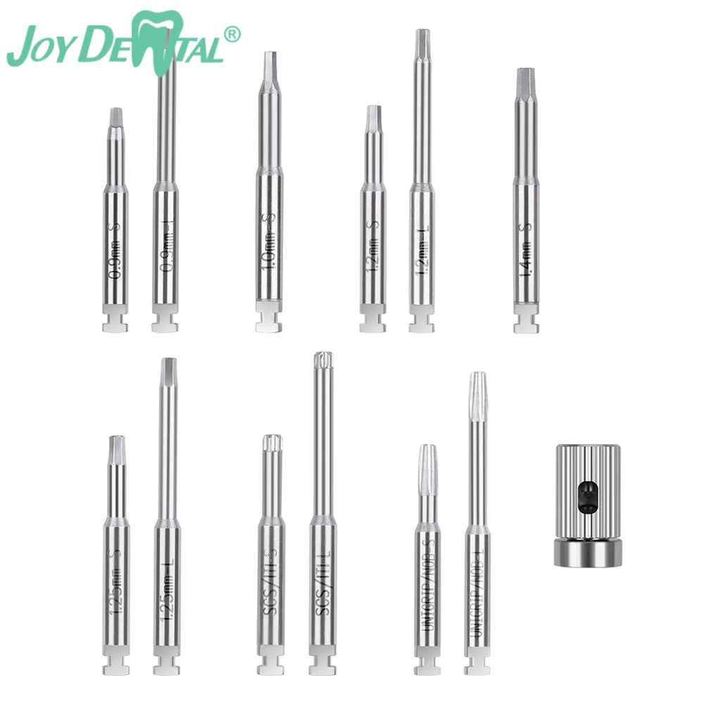 

JoyDental 12PCS Dental Implant Screw Driver with Base for Low Speed Handpiece 2.35mm Dentistry Tools Kit Dentist Instrument