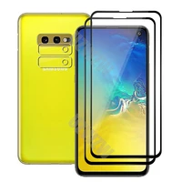 4 in 1 for samsung galaxy s10e 2pcs full coverage tempered glass screen protector 2pcs camera lens protective film