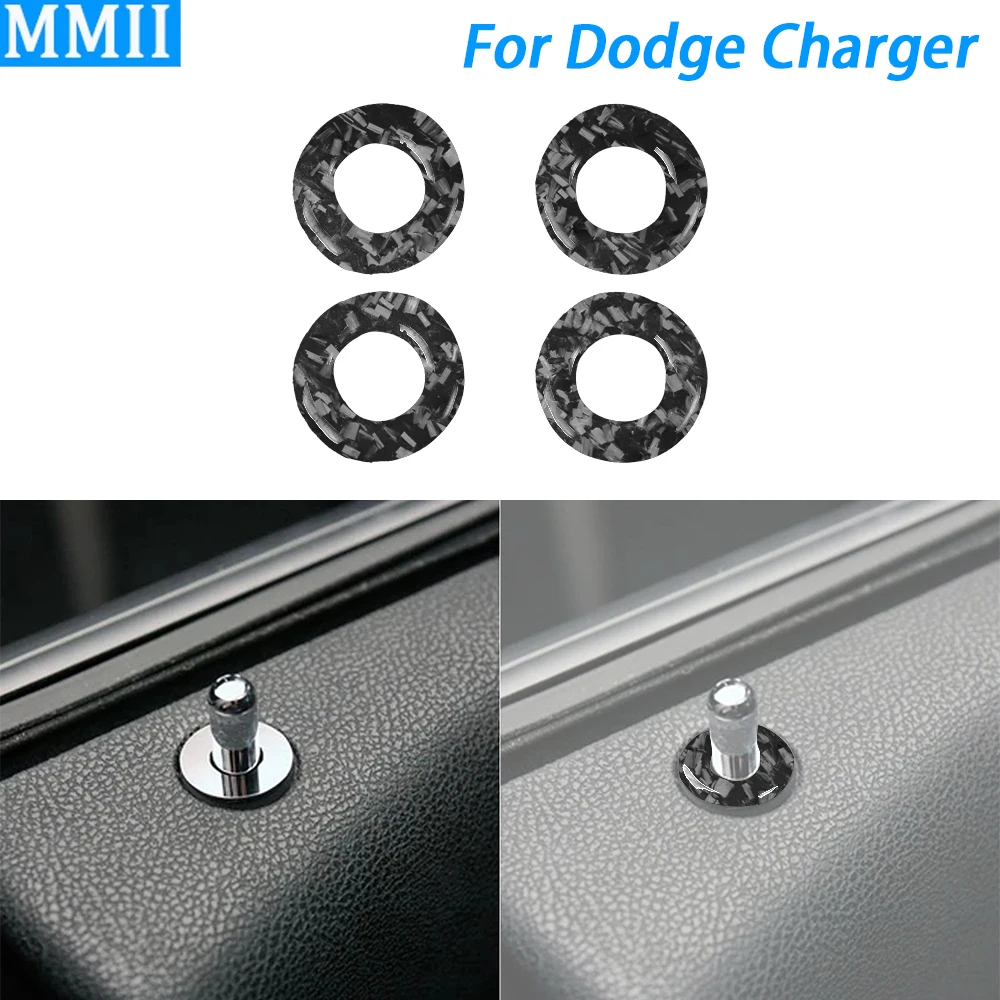 Кованое Кольцо для дверного замка Dodge Charger 2015-2022 из углеродного волокна