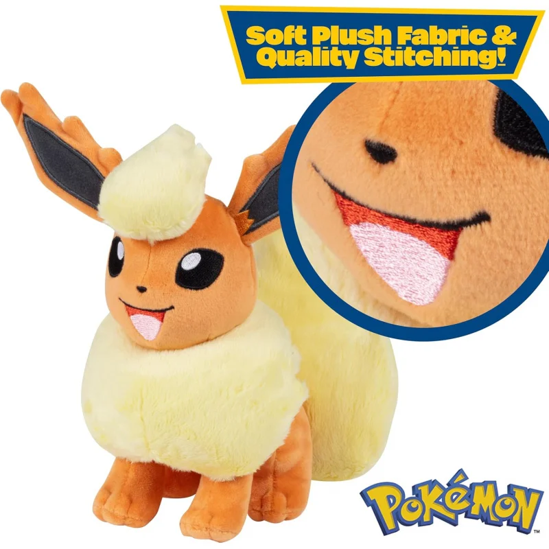 Фото Покемон 8 дюймов, плюшевая игрушка-фигурка Flareon Eevee Evolution, мягкая игрушка в подарок для детей, мальчиков и девочек №2
