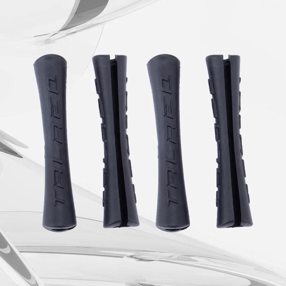 

4pcs Plastic Bike Pipe Tube Cover Line Brake Cable Protective Sleeve Housing (Black)