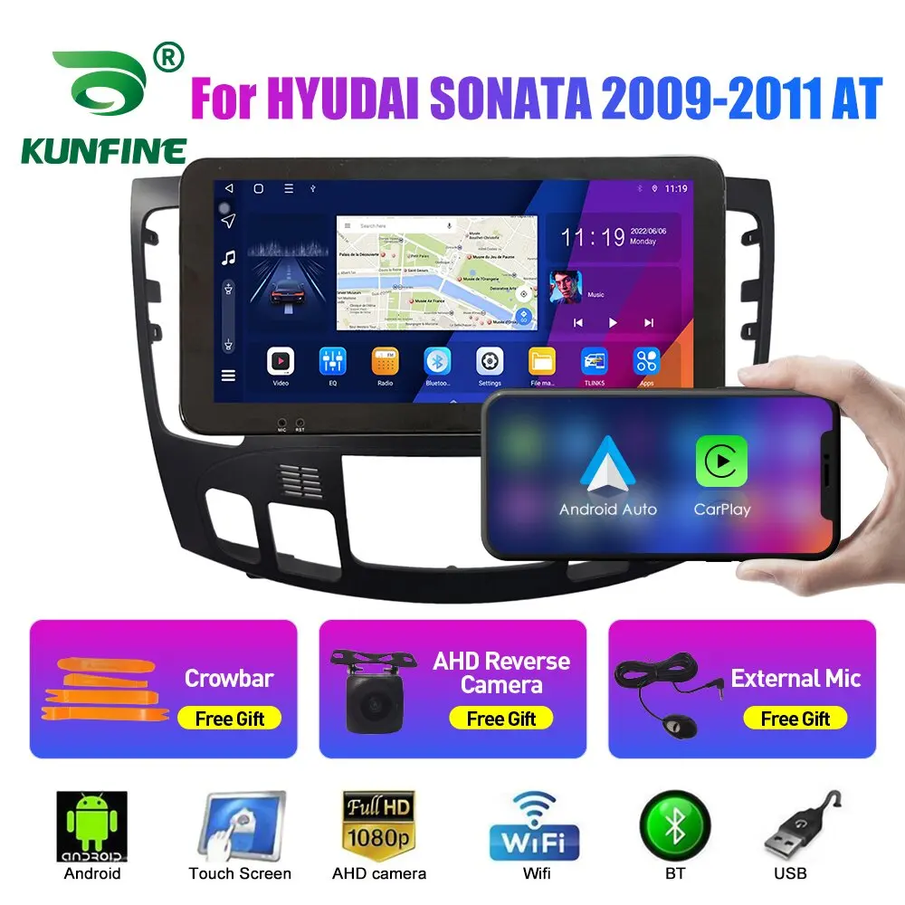 

10.33 Inch Car Radio For Hyundai SONATA 09-11 2Din Android Octa Core Car Stereo DVD GPS Navigation Player QLED Screen Carplay