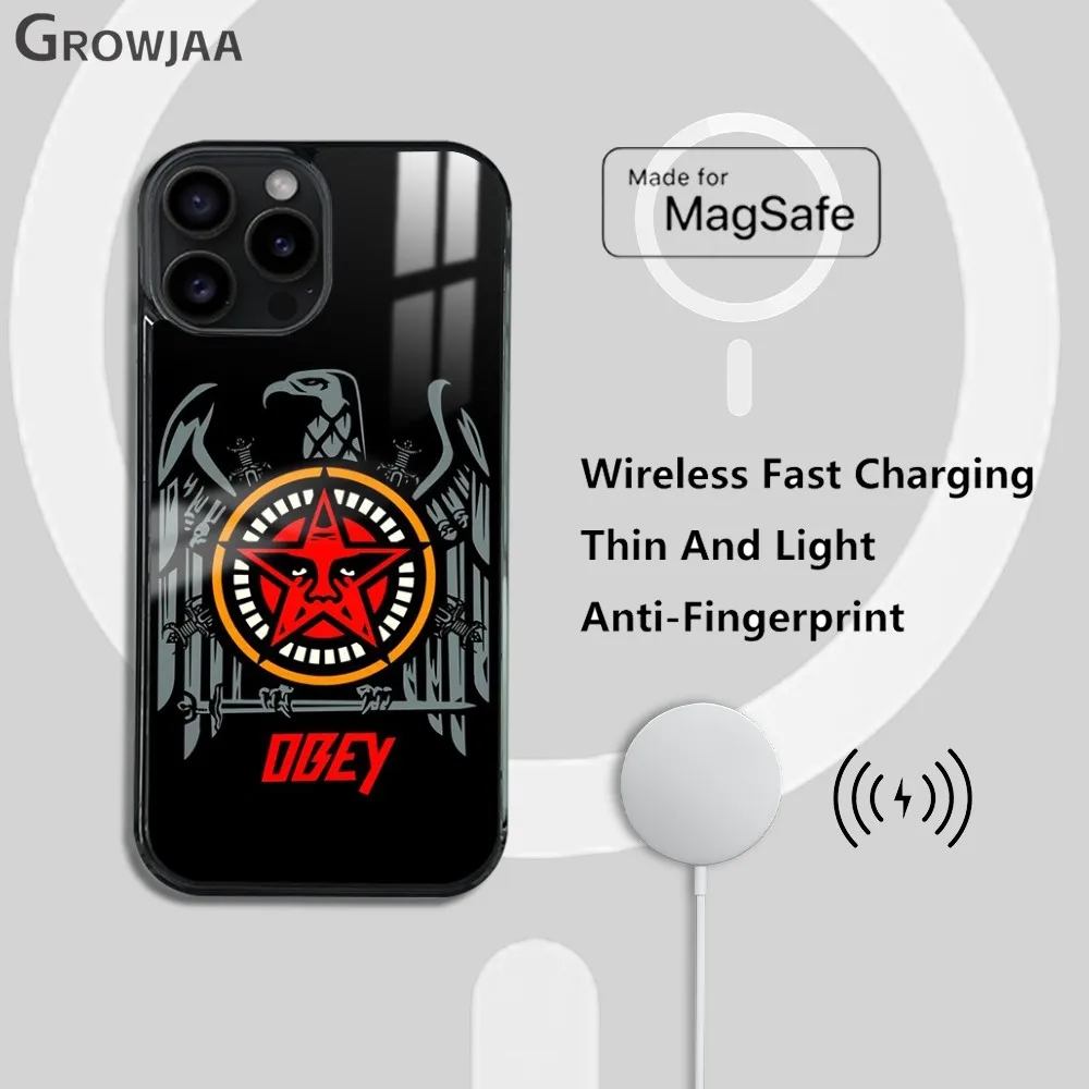 Модный чехол для телефона Star O-OB-B-eys iPhone 16 15 14 13 12 11 Pro Max Plus Mini Новый магнитный