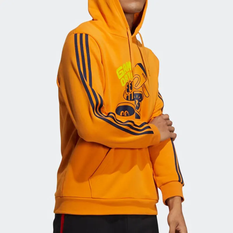 Фото Мужская полосатая толстовка adidas Neo с мультяшным буквенным принтом HA2250 №2