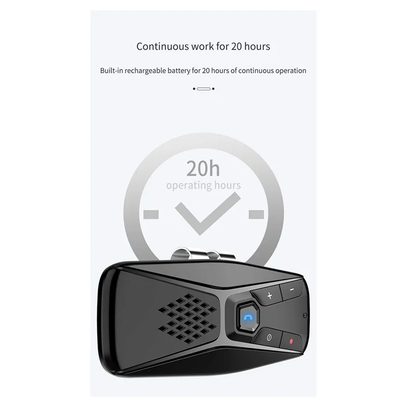 Автомобильный комплект Bluetooth Громкая связь Беспроводная с микрофоном 5.0