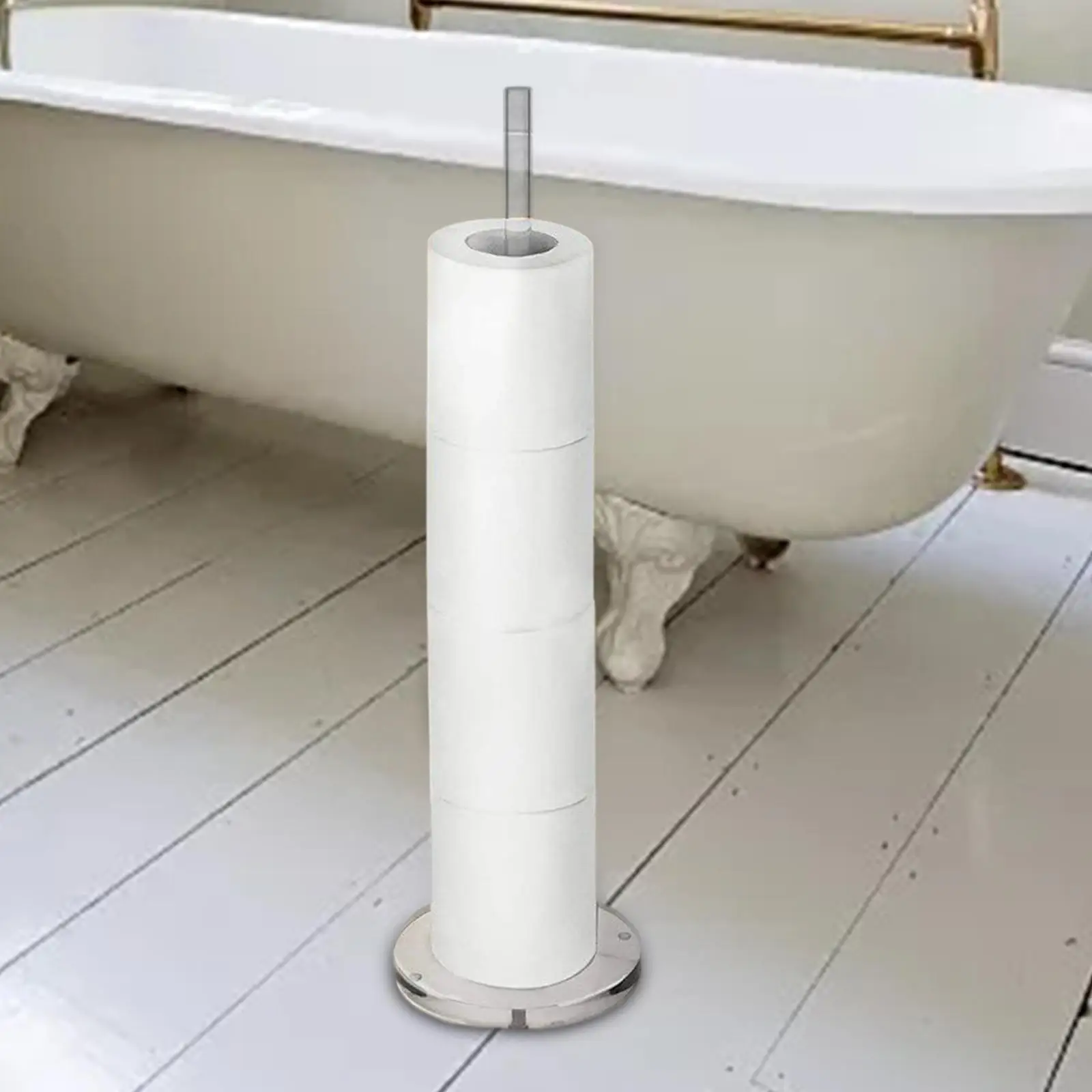 

Paper Towel Holder Free Standing Storage Tissue Sturdy Paper Rack Stand Organizer for Restaurant Office