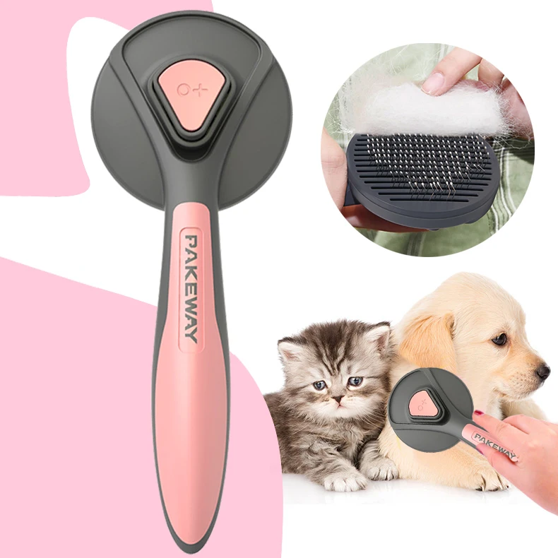 

Pet Self-cleaning Needle Comb Grooming Cleaning Reusable Pet Cleaning Supplies Brush Cat Dog Petsafe Stripper Hair Removal Comb