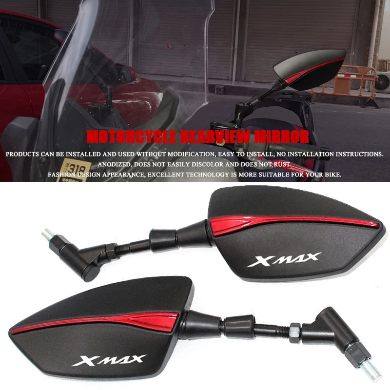 

For YAMAHA XMAX300 XMAX400 XMAX X-MAX XMAX 125 XMAX250 XMAX 300 400 Motorcycle Rearview Side Mirrors Universal 8MM 10MM scooter