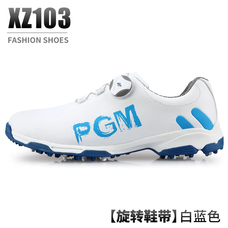 PGM Golf Shoes Men Waterproof Breathable Golf Shoes Male Rotating Shoelaces Sports Sneakers