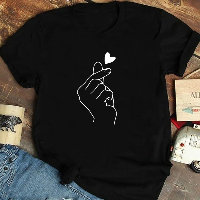 

Женская футболка с рисунком, черная футболка с рисунком, в стиле Харадзюку, лето 2022