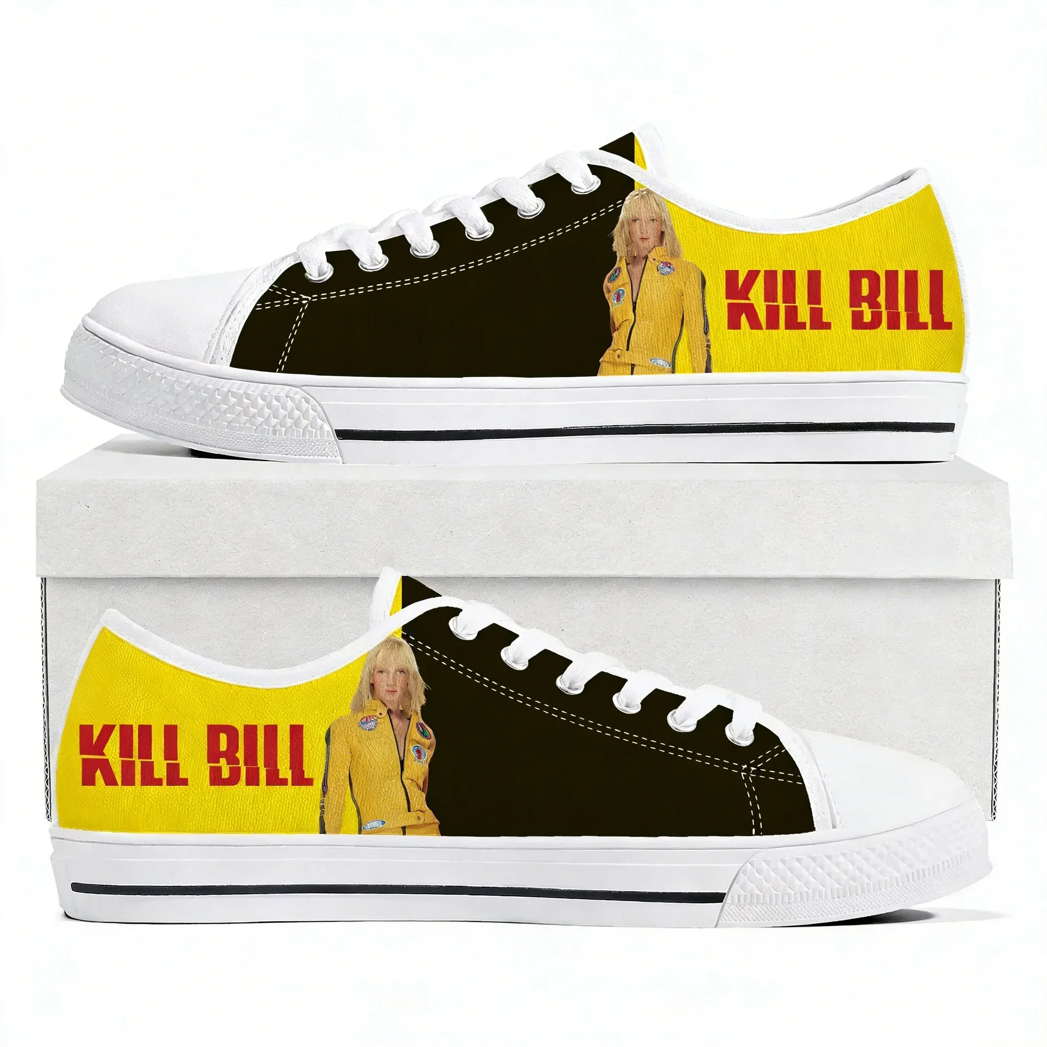 Фото Кроссовки Kill Bill Hattori Hanzo Ninja Samurai с низким верхом, мужские, женские, подростковые, из канваса, повседневные, на заказ, с возможностью индивидуального дизайна №1
