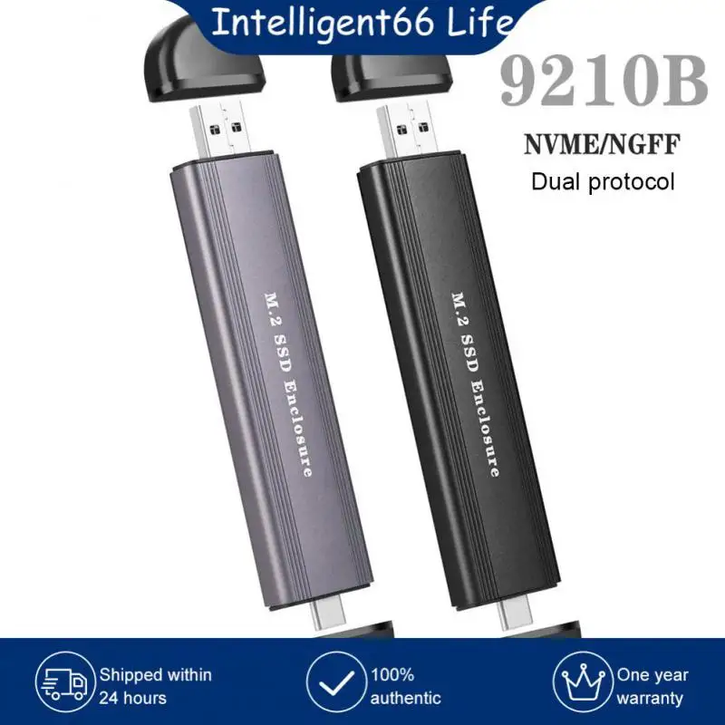 

2tb Dual Protocol Ssd Hard-disk Cartridge Type-c 10gbps External Enclosure Stable Aluminum M.2 Nvme Ssd Enclosure Adapter