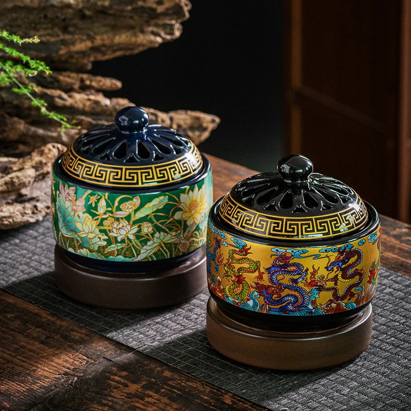 Electric Incense Burner Mosquito Coil Holder Ceramic Essenti Oil Diffus Aromatherapi Quemador De Incienso Home Decorating Items