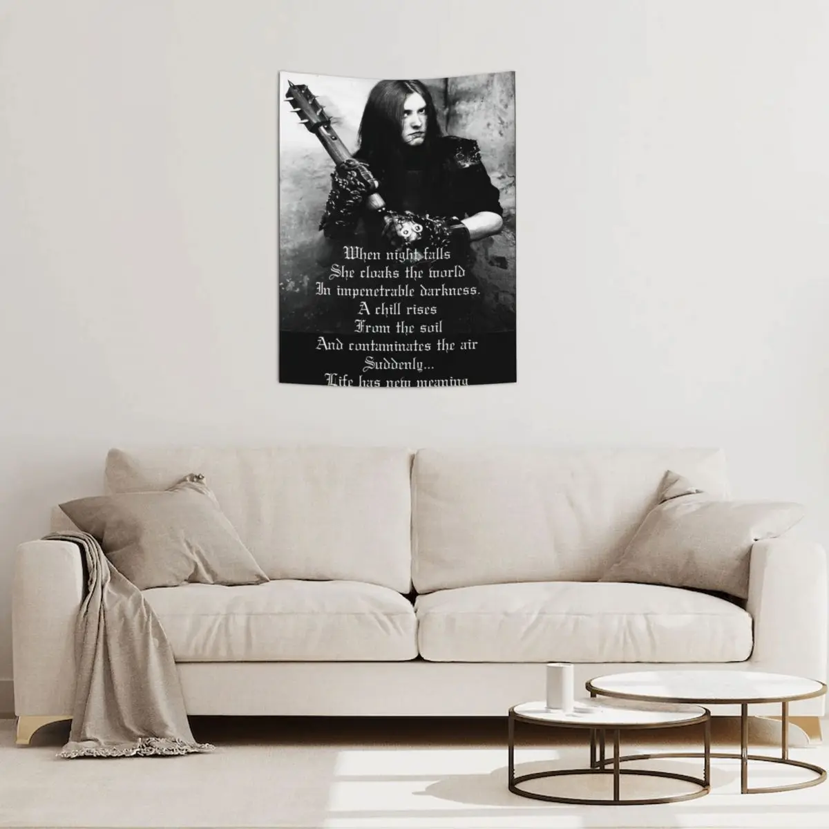 Death Metal Burzum Black Mayhem гобелен хиппи полиэстер настенный декор занавес