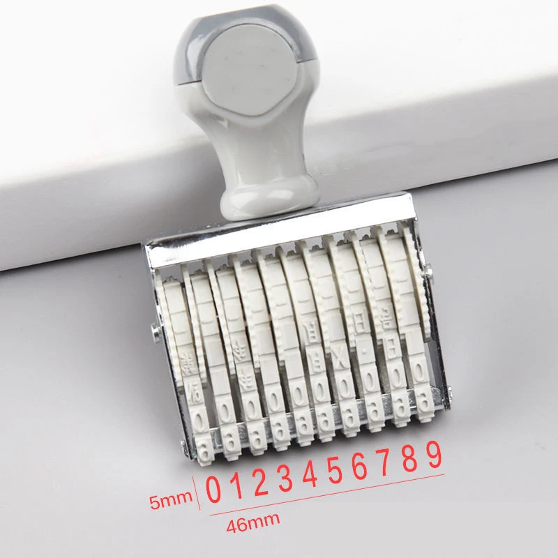 Портативный штамп 10 цифровые числа номер телефона/дата цена для магазина